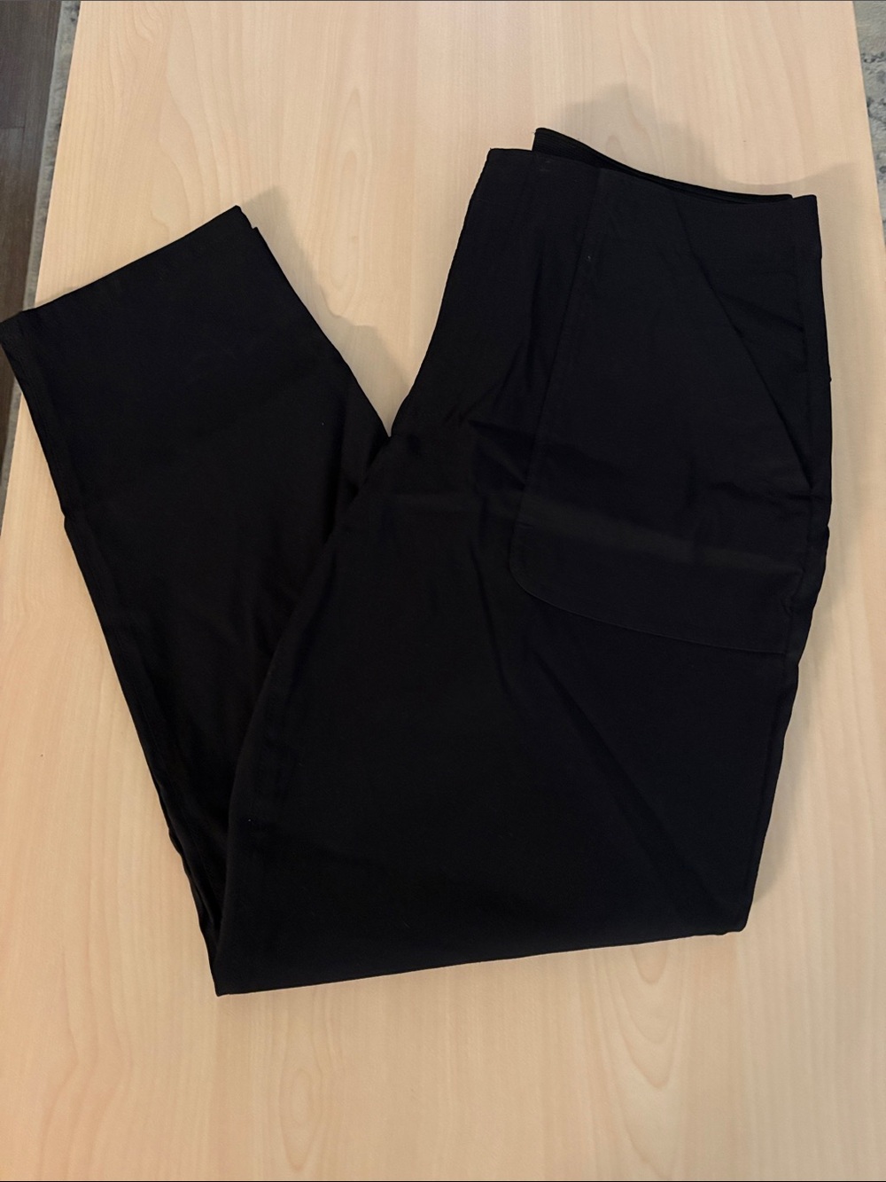 New Eddie Bauer Women's Sz 10 Black Horizon Straight Ankle Pant Travel Casual